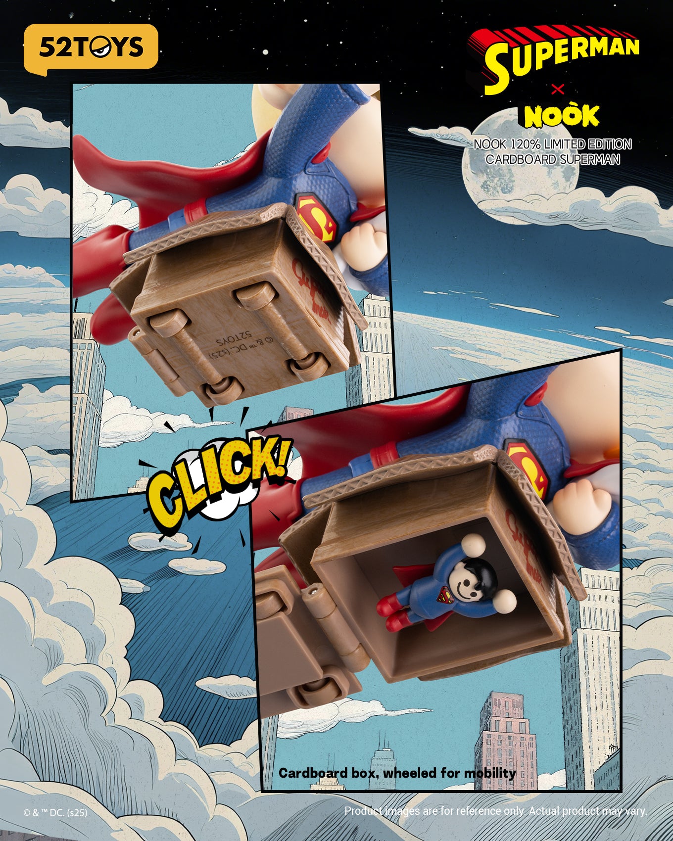 NOOK 120% Limited Edition – Cardboard Superman (52TOYS)