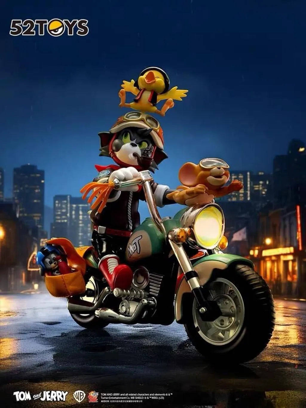 Tom & Jerry Retro Motorcycle figure (52TOYS)
