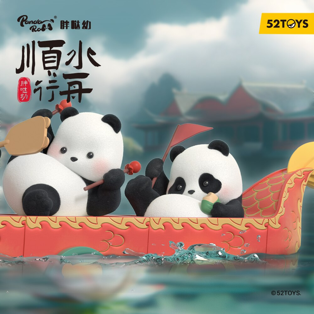 Panda Roll Dragon Boat Racing series blind box - 52TOYS