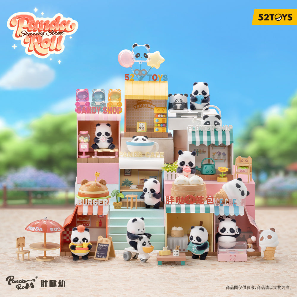52TOYS Panda Roll Shopping Street blind box - 1 set of non-duplicates