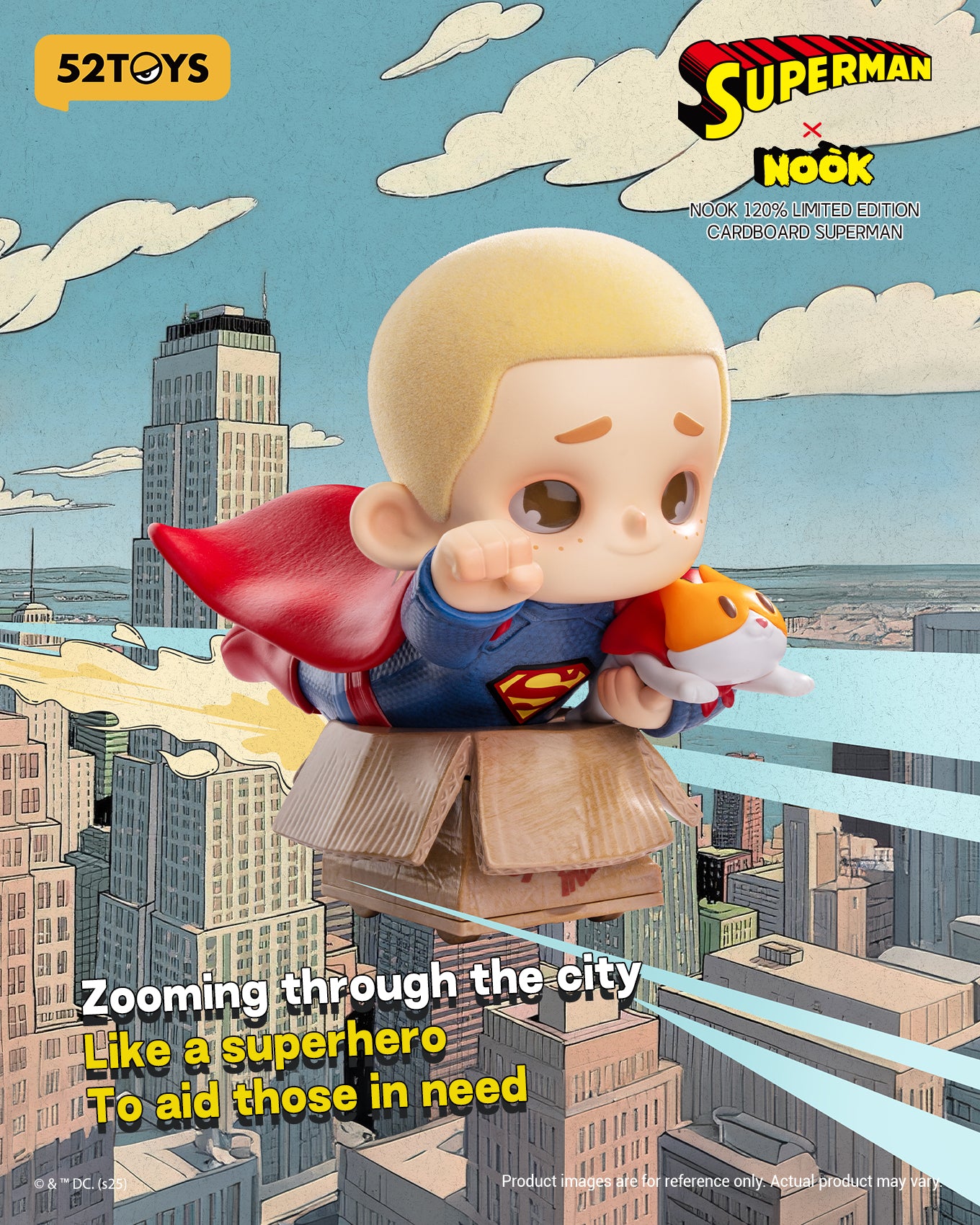 NOOK 120% Limited Edition – Cardboard Superman (52TOYS)
