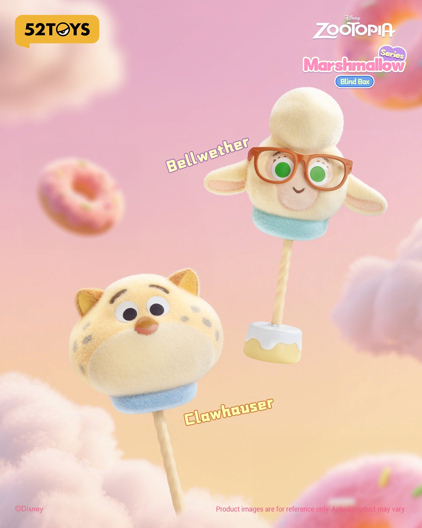 Zootopia Marshmallow Series Blind Box (52TOYS)