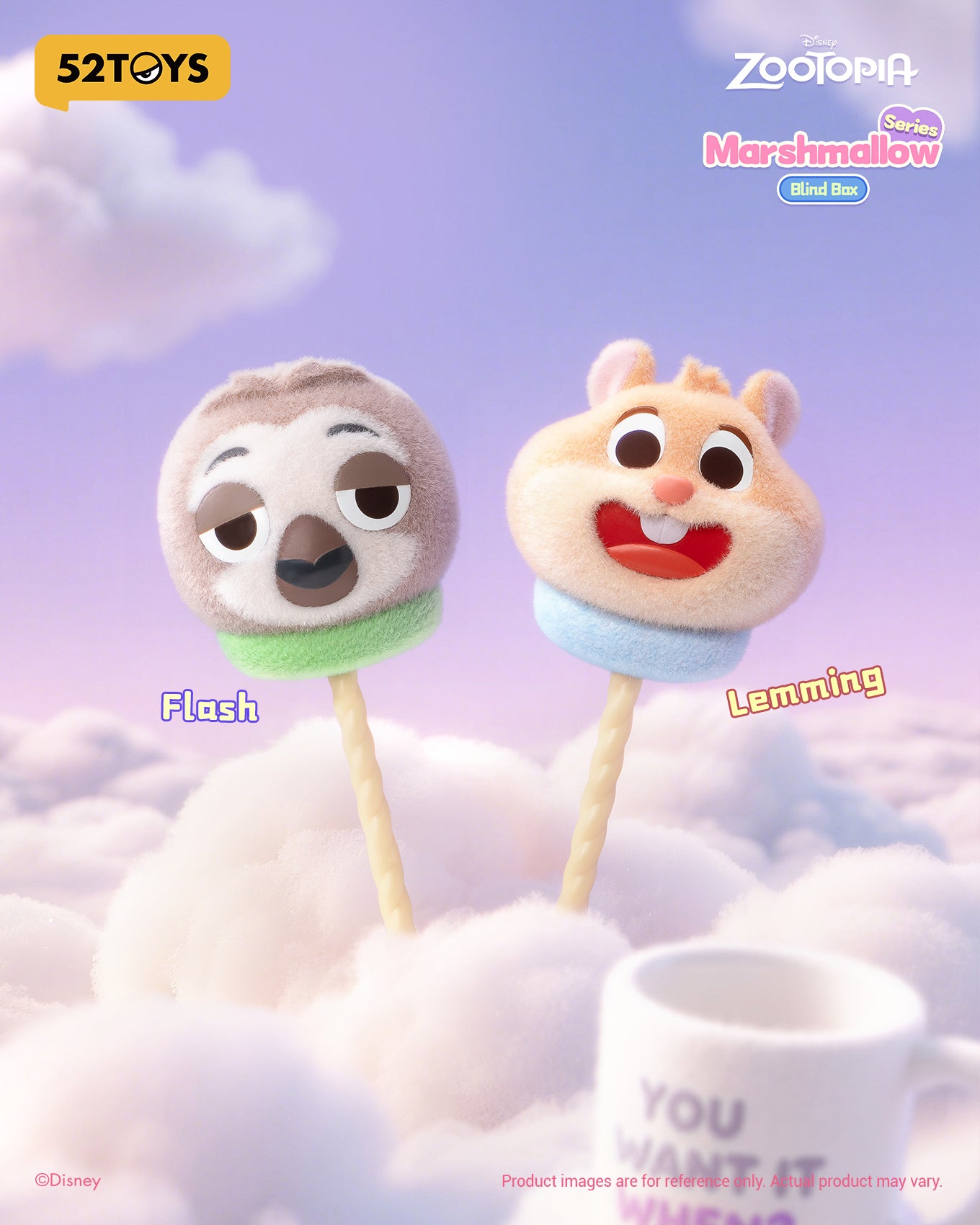 Zootopia Marshmallow Series Blind Box (52TOYS)