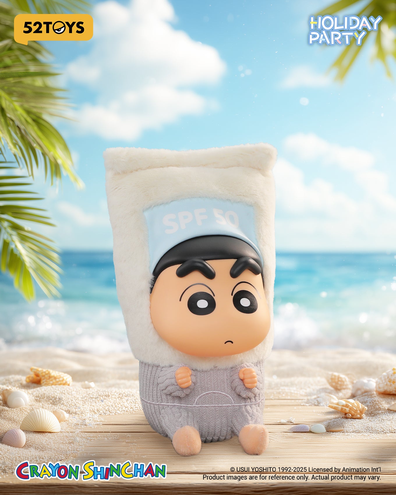 Crayon Shin-chan "Holiday Party" Series Vinyl Plush Keychain Blind Box - 52TOYS