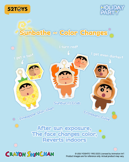 Crayon Shin-chan "Holiday Party" Series Vinyl Plush Keychain Blind Box - 52TOYS