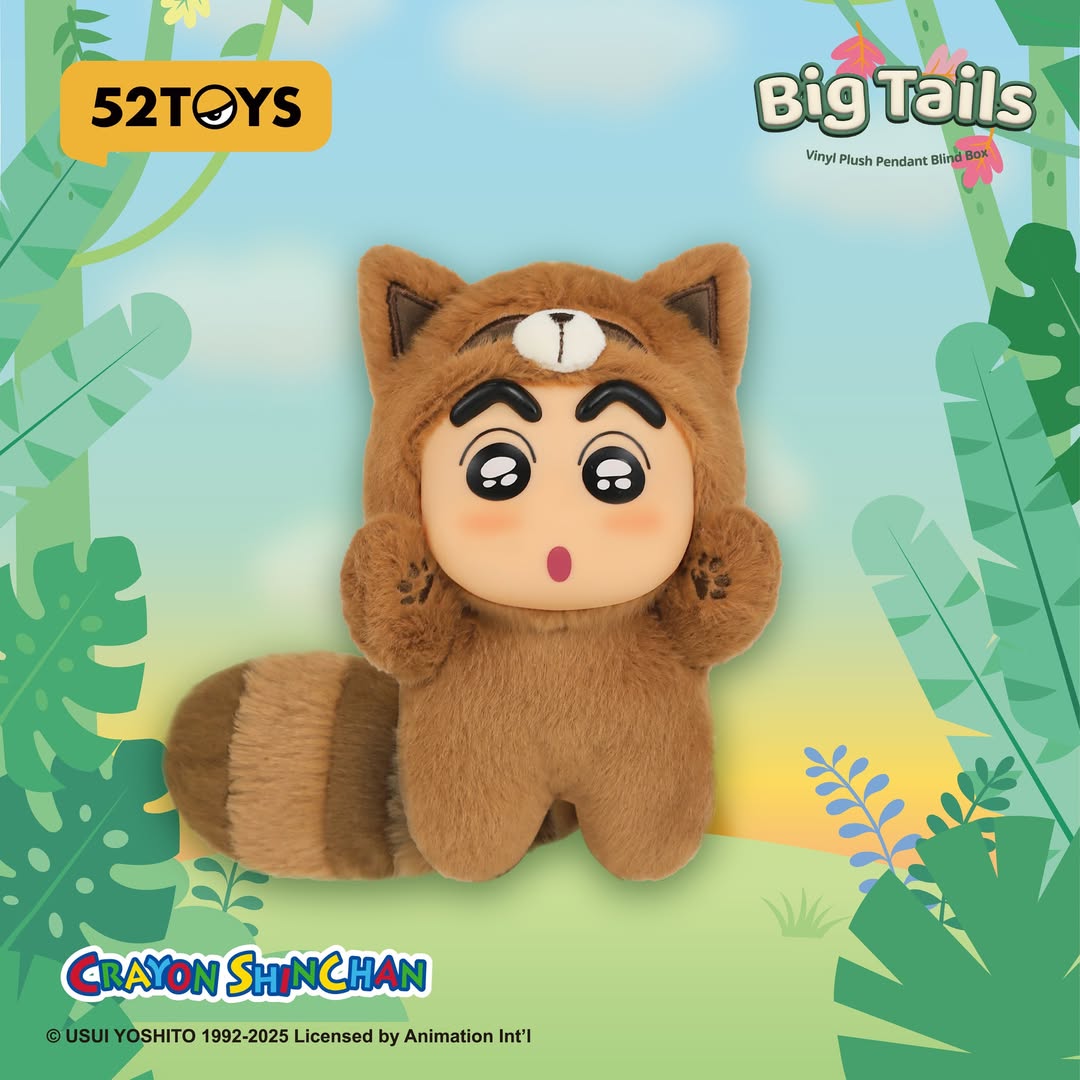 Crayon Shin-chan Big Tails Series Plush Blind Box - 52TOYS