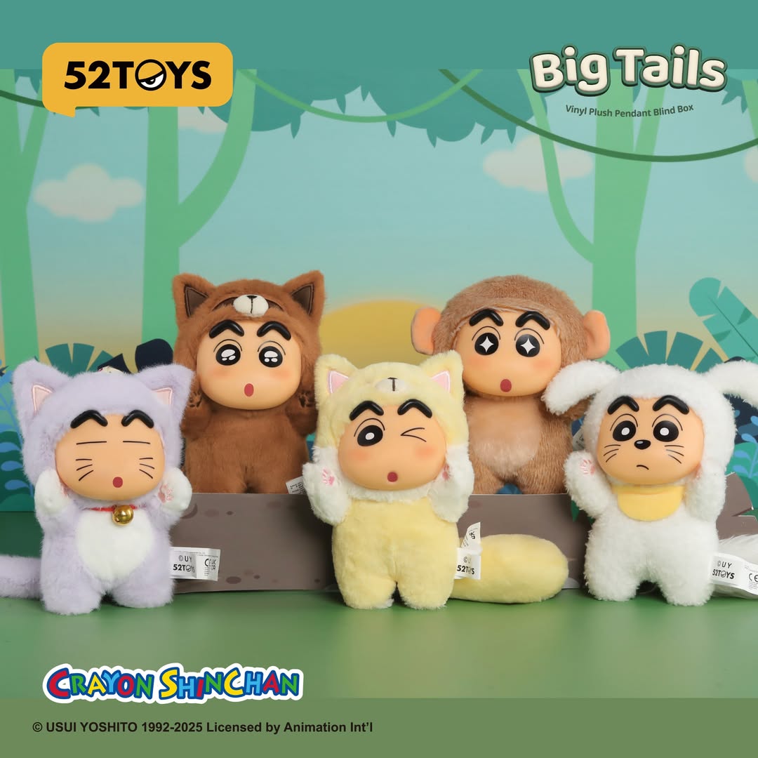 Crayon Shin-chan Big Tails Series Plush Blind Box - 52TOYS