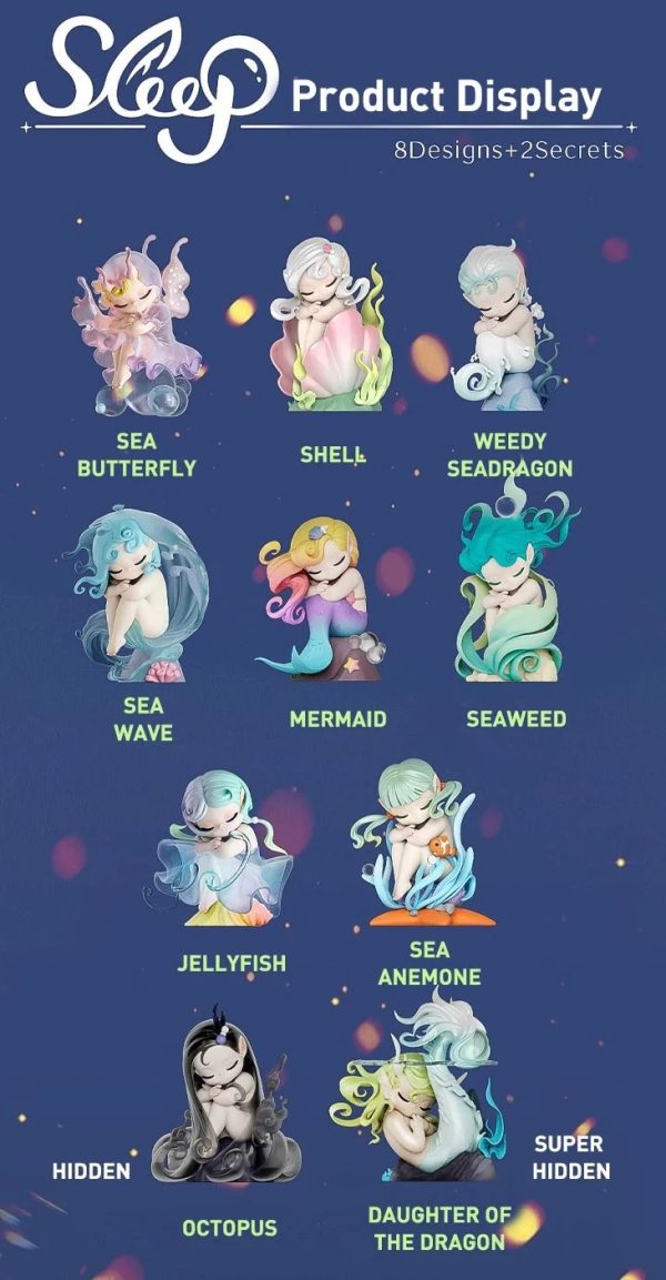 Sleep "Sea Elves" blind box - 1 set of non-duplicates
