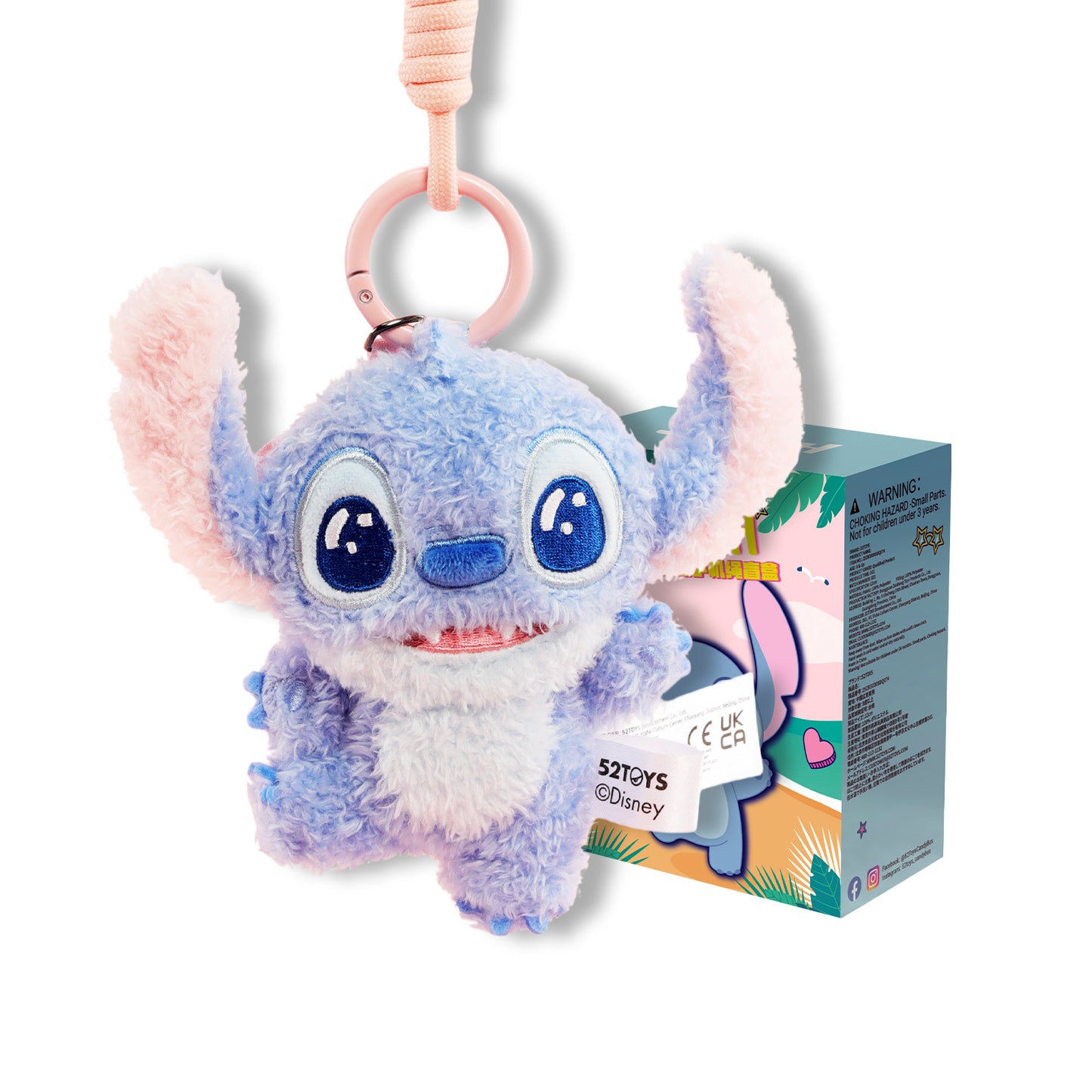 Stitch Flat Plush Mobile Phone Lanyard Blind Box - 52TOYS
