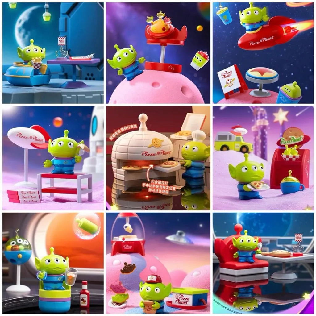 Aliens' Pizza Planet blind box - 1 set of non-duplicates