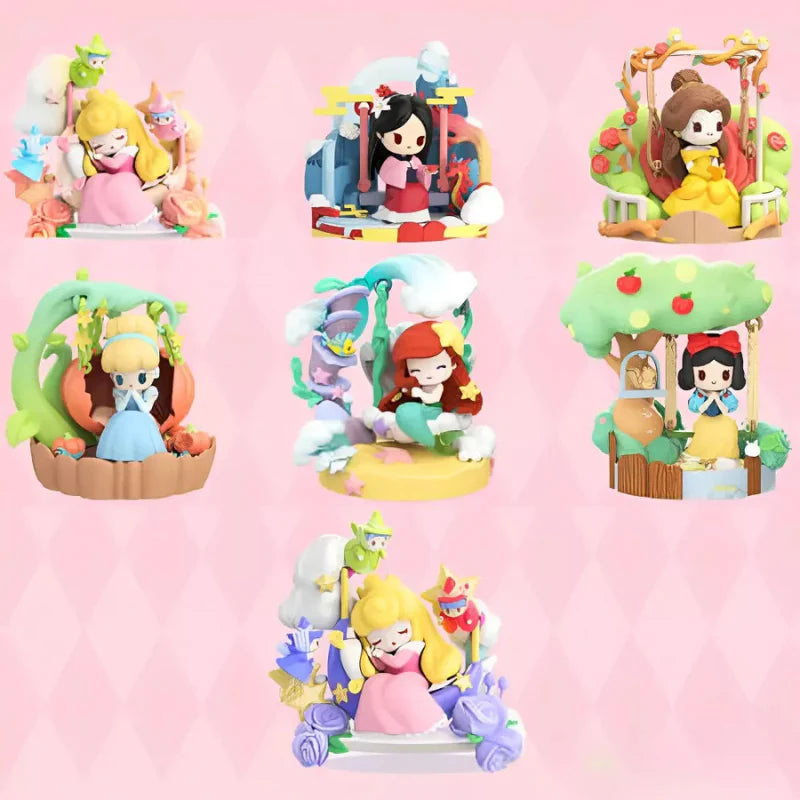 52TOYS Disney Princess Floral Swing blind box - 1 set of non-duplicates