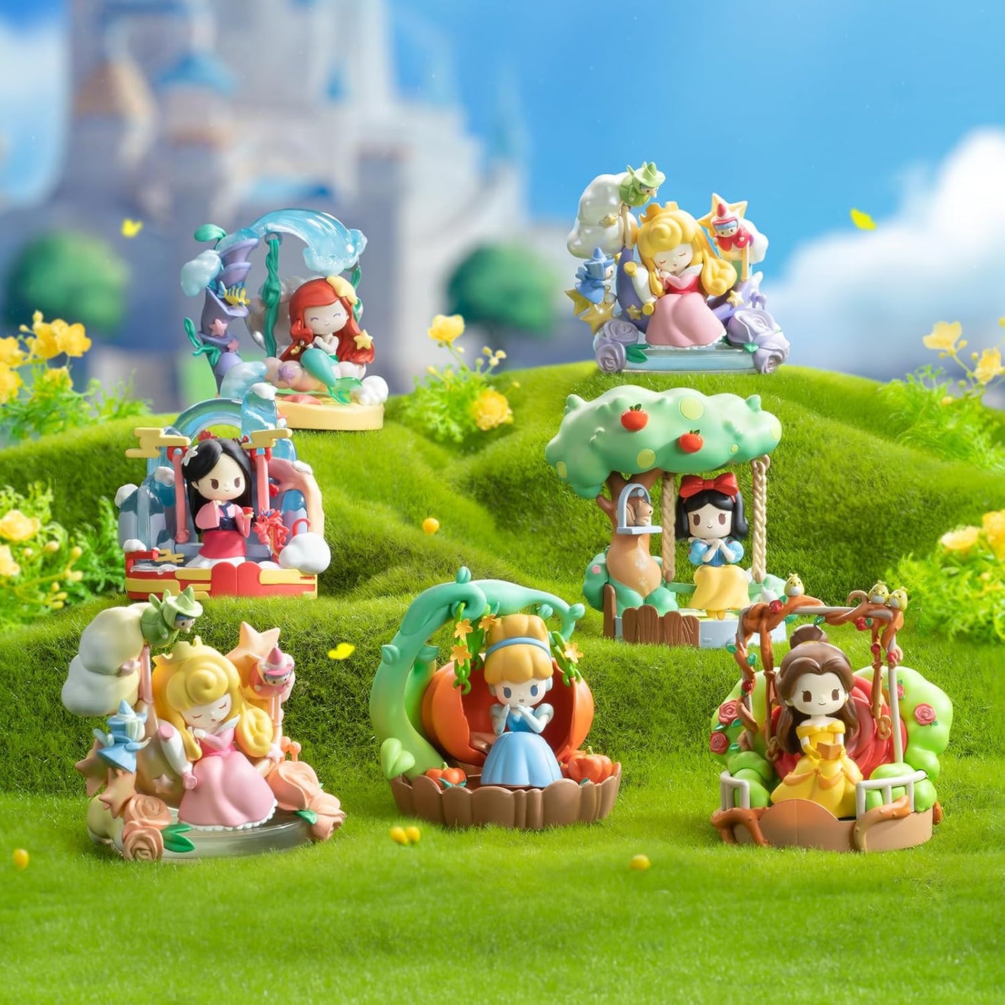 52TOYS Disney Princess Floral Swing blind box - 1 set of non-duplicates