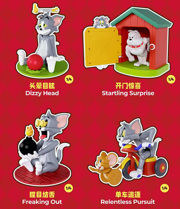 Blind box - Tom & Jerry "Poor Tom" wind-up toy - 1 set of non-duplicates