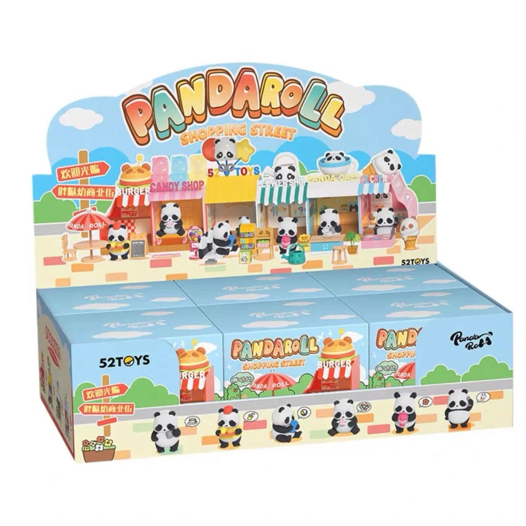 52TOYS Panda Roll Shopping Street blind box - 1 set of non-duplicates